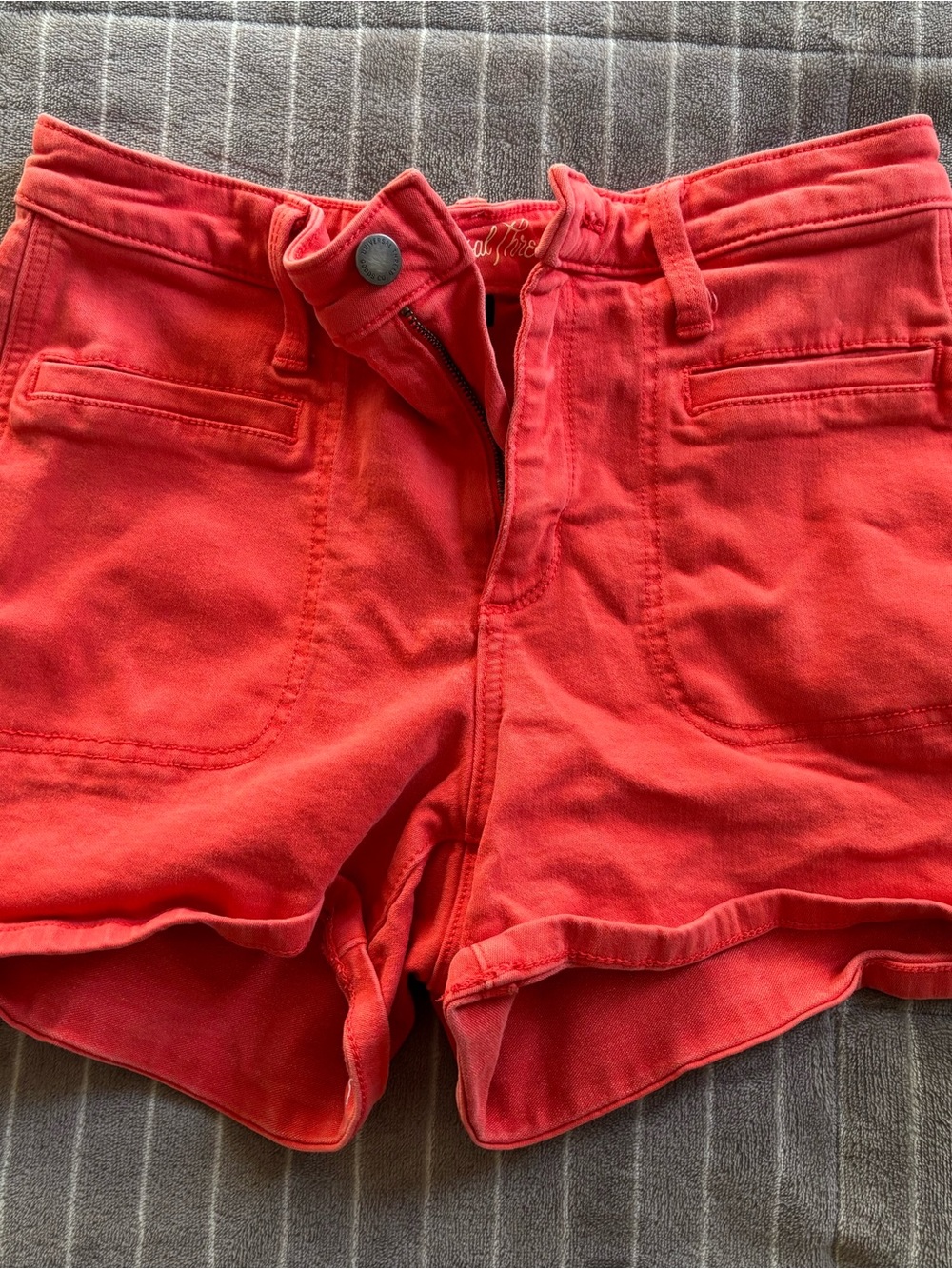 Red Women's Cotton Shorts
